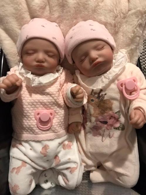 Tweeling Reborn babypoppen, Verzamelen, Poppen, Nieuw, Babypop, Levensecht of Reborn, Ophalen