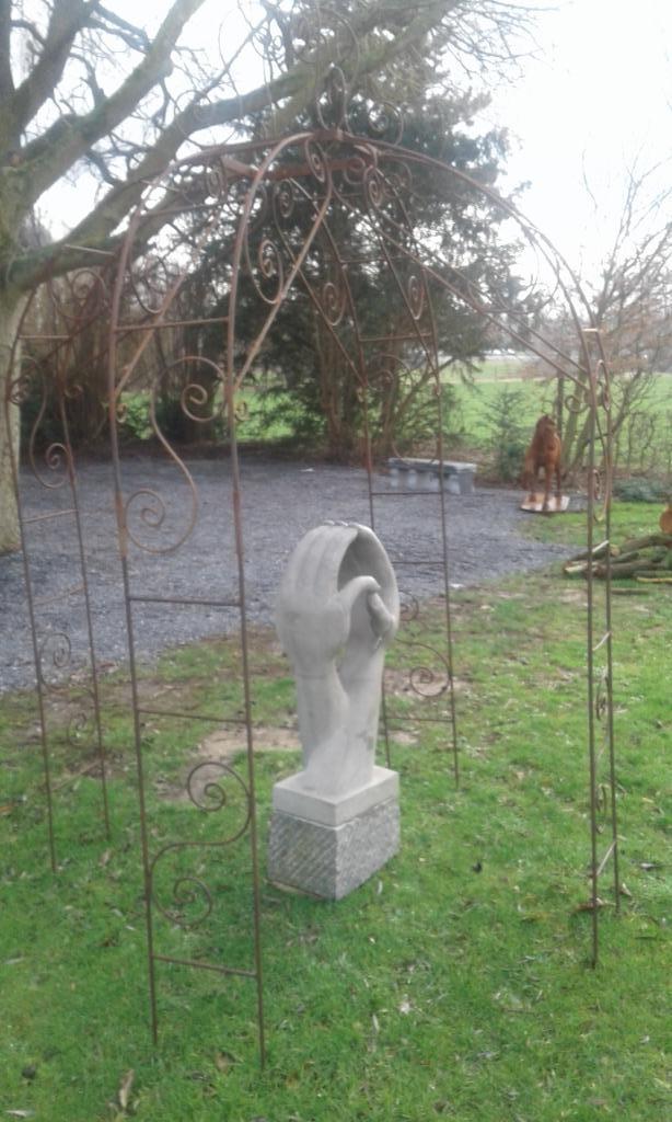 Smeedijzeren tuinpaviljoen ronde massieve staaf 16 mm, Tuin en Terras, Tuinmeubel-accessoires, Nieuw, Ophalen