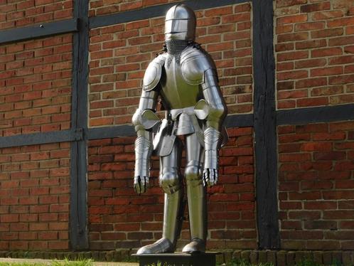 Armure de chevalier sur pied - métal - 190 cm, Collections, Objets militaires | Général, Enlèvement ou Envoi