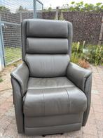 Lederen elektrische relaxzetel met opstafunctie, Huis en Inrichting, Fauteuils, Ophalen, Zo goed als nieuw, Relaxzetel fauteuil relax zetel relaxfauteuil relaxstoel