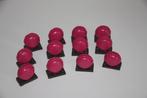 macarons beeldjes versiering decoratie 12x roze, Hobby en Vrije tijd, Feestartikelen, Ophalen of Verzenden, Gebruikt, Versiering