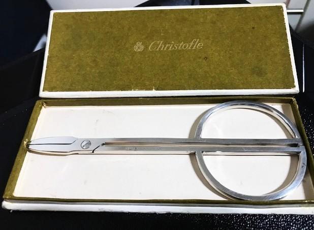 Christofle druivenschaar in originele doos✨😍💎🤗💑👌, Antiek en Kunst, Antiek | Zilver en Goud, Zilver, Ophalen of Verzenden