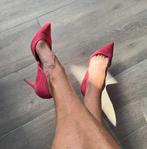 Mango kersenrode suède pumps., Pumps, Mango, Ophalen of Verzenden, Gedragen