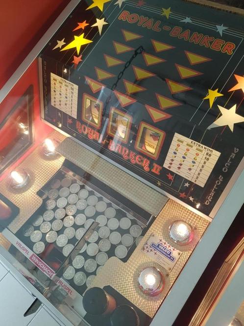 ROYAL BANKER coinpusher muntenschuiver 2, Verzamelen, Automaten | Gokkasten en Fruitautomaten, Ophalen