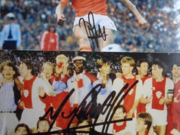 REPRO PHOTOS JOHAN CRUYFF SIGNÉES 2X, Enlèvement ou Envoi