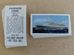 Passenger Liners complete set 25 chromos 1970 Golden Grain, Ophalen of Verzenden, Motorboot, Kaart, Foto of Prent