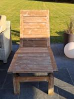 chaise inclinable, Jardin & Terrasse, Chaises longues, Enlèvement, Comme neuf, Bois de teck, Réglable