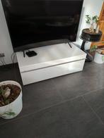 Wit modern Hulsta tv-meubel, Huis en Inrichting, Ophalen, 100 tot 150 cm, Zo goed als nieuw, Metaal