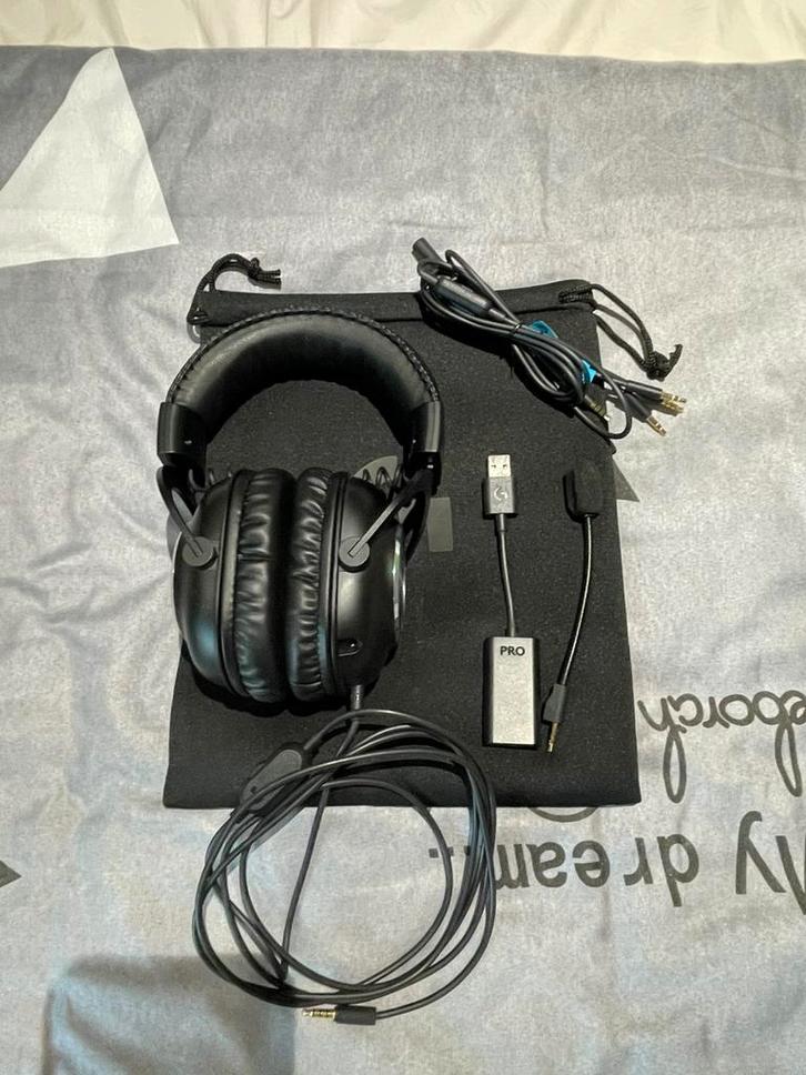 Casque logitech pro x filaire, Informatique & Logiciels, Casques micro, Comme neuf, Filaire, Casque gamer, Fonction muet du microphone