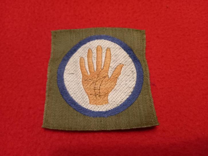 WO1 WOI WW1 WWI : US Schouder-Badge 93rd Infantry Division, Verzamelen, Militaria | Algemeen, Landmacht, Embleem of Badge, Ophalen of Verzenden
