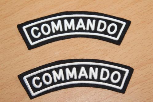 ABL paar "Titels" Commando., Verzamelen, Militaria | Algemeen, Landmacht, Embleem of Badge, Verzenden