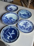 Set van 5 Delfts Blauw wandborden, Ophalen