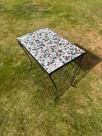 Vintage bijzettafel mozaïek, Huis en Inrichting, Ophalen, Zo goed als nieuw