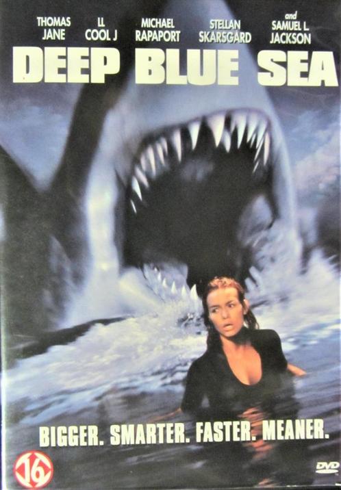 DVD HORROR- DEEP BLUE SEA, Cd's en Dvd's, Dvd's | Horror, Zo goed als nieuw, Monsters, Alle leeftijden, Ophalen of Verzenden