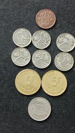 setje van 10 Belgie /Belgique 50 CENTS-1F-5F 1988-1991, Ophalen of Verzenden, Setje