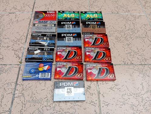 Cassettes Maxell TDK BASF 16 nouvelles cassettes, CD & DVD, Cassettes audio, Neuf, dans son emballage, 2 à 25 cassettes audio
