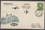 België 1960 SABENA 1e vlucht Teheran -Brussel, Verzenden, Envelop