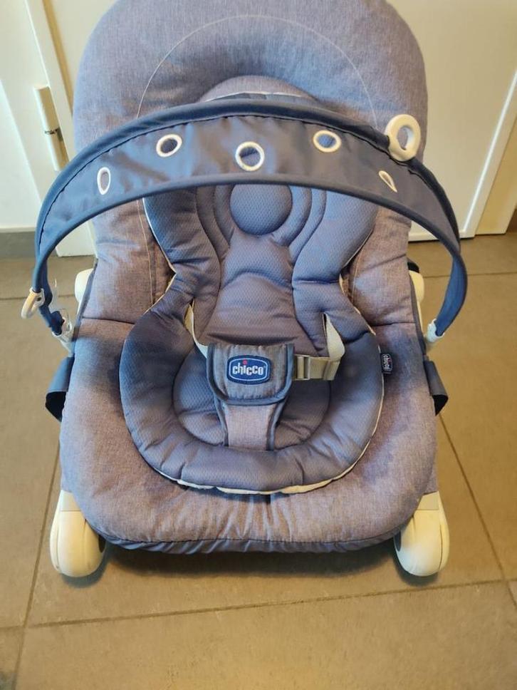 Transat bleu Bebe Chicco bon état, Kinderen en Baby's, Babywiegjes en Ledikanten, Zo goed als nieuw, Overige typen, Ophalen