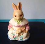 Vintage bunny rabbit in a dress cookie Jar., Zo goed als nieuw, Ophalen