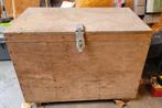 Houten koffer met timmermansbenodigdheden, Huis en Inrichting, Woonaccessoires | Kisten, Ophalen, Gebruikt