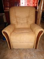 Fauteuils relax mécanique Bois/ Alcantara, 75 à 100 cm, Bois, Comme neuf, Enlèvement