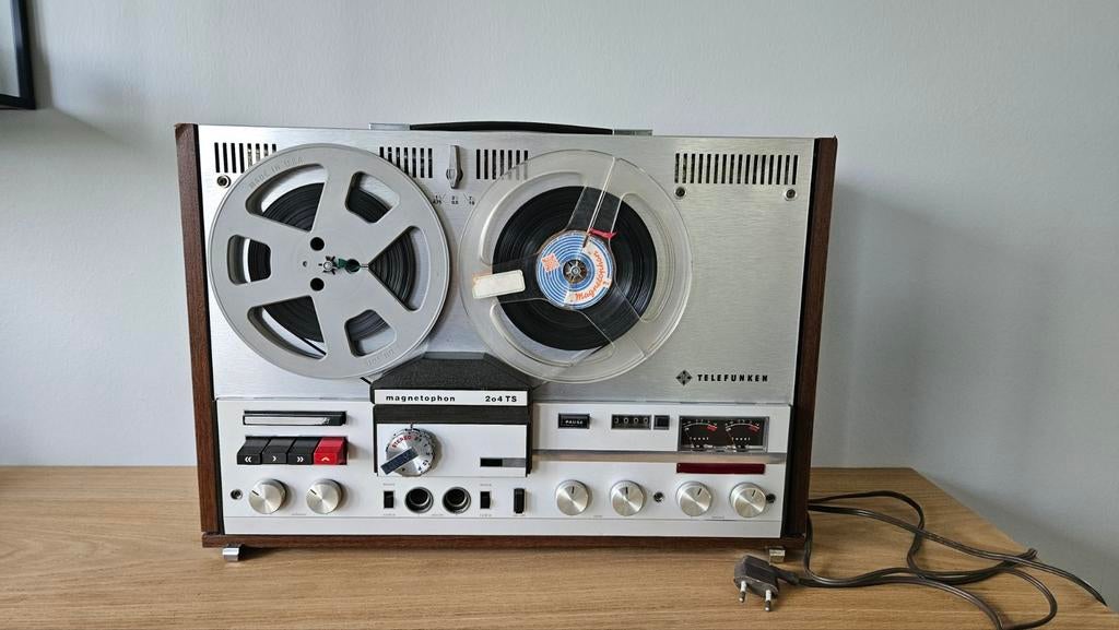 Vintage bandrecorder:Telefunken Magnetophon 204 TS, Ophalen, Bandrecorder
