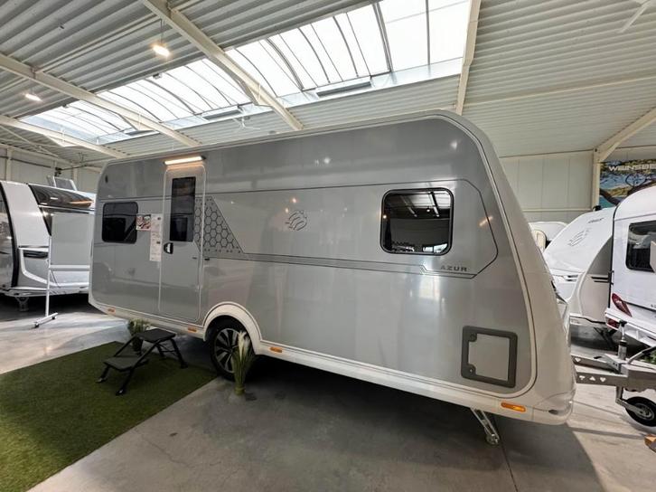 Knaus Azur 500 FU, Caravans en Kamperen, Caravans, Bedrijf, tot en met 4, 1250 - 1500 kg, Rondzit, Knaus, Omvormbare zithoek, Vast bed