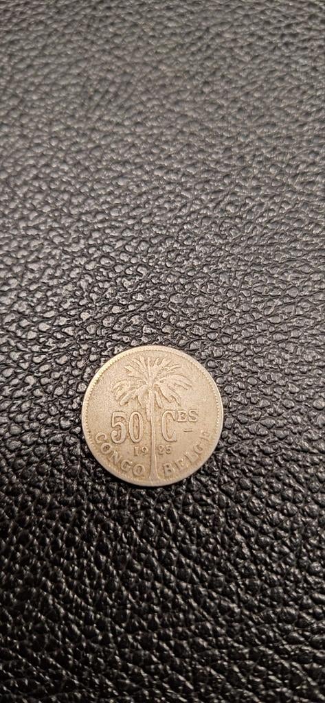 Belgisch congo 50 centiem 1925, Ophalen of Verzenden
