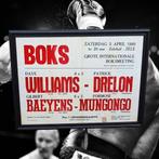 Toffe boksposter, boks affiche van wedstrijden uit 1980👊, Verzamelen, Posters, Ophalen, Gebruikt, Met lijst, Rechthoekig Liggend