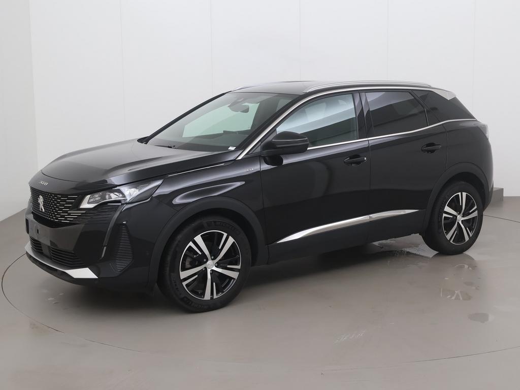 Peugeot 3008 puretech gt 130 AT, Auto's, Peugeot, Automaat, Elektrische buitenspiegels, Zwart, Bedrijf