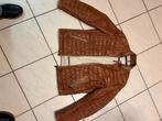 Lederen jas maat L, Kleding | Dames, Ophalen, Zo goed als nieuw, Maat 42/44 (L)