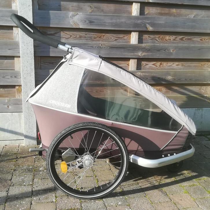 Fietskar Croozer voor 1 kind, Fietsen en Brommers, Fietsaccessoires | Aanhangwagens en Karren, Gebruikt, Kinderkar, Opvouwbaar