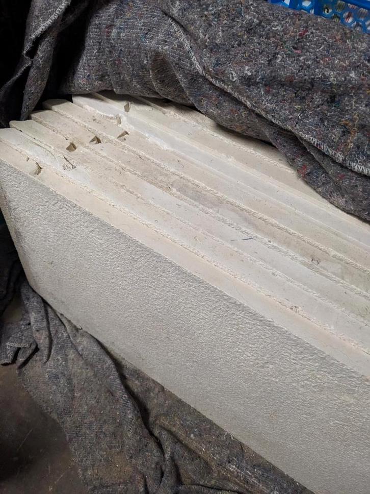 8 tegels kalksteen, Doe-het-zelf en Bouw, Isolatie en Afdichting, Ophalen