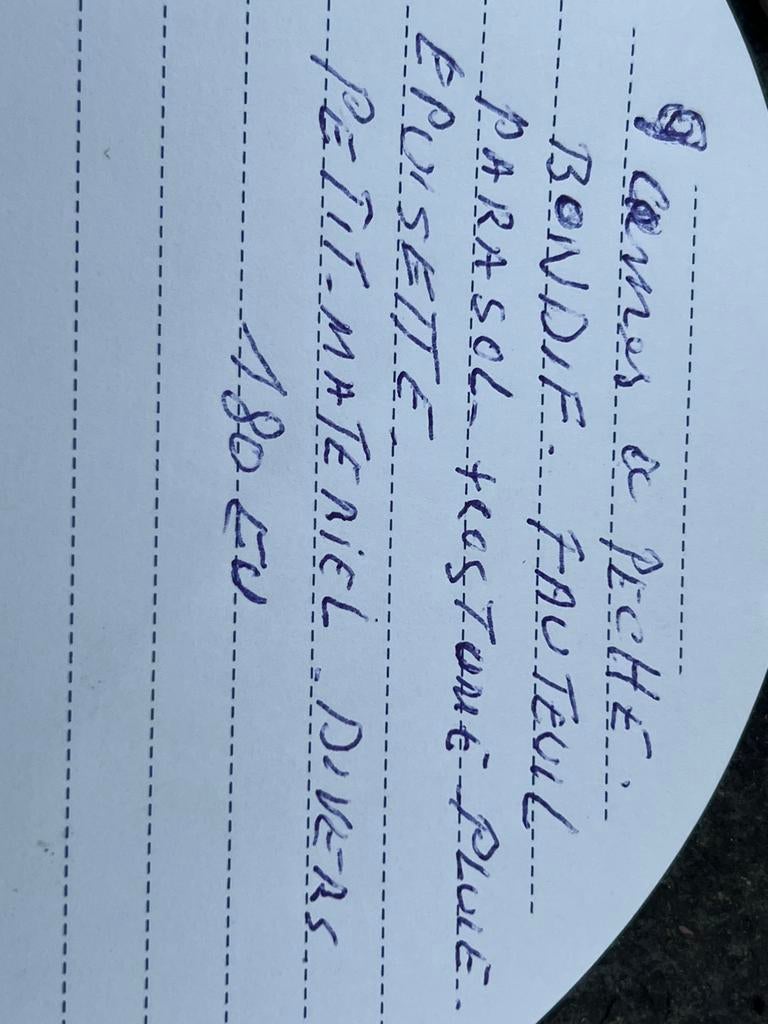 Matériel de pêche, Enlèvement, Comme neuf