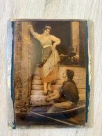 schilderij op achterkant van gebogen glas, Ophalen