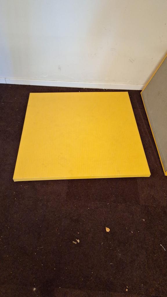 Gele en blauwe Judo mat - sport mat, Sport en Fitness, Ophalen, Zo goed als nieuw, Judo