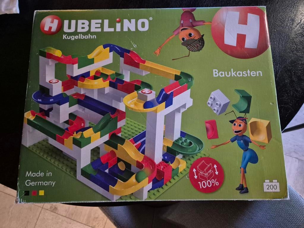 Hubelino knikker bouwset, Ophalen