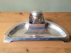Superbe ancien encrier de bureau Art Nouveau en argent 800, Enlèvement ou Envoi, Argent