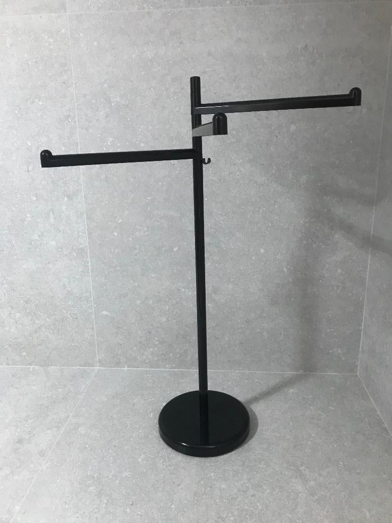 Handdoekrek zwart staand, Ophalen, Zo goed als nieuw, Zwart, Handdoekenrek