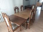 Antieke tafel met 6 stoelen, Ophalen