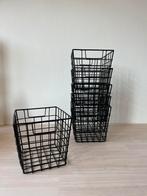 Zes metalen draadmandjes met handvat van H&M Home, Huis en Inrichting, Ophalen, Zo goed als nieuw