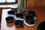 lot de 6 casseroles à moules noires avec couvercles, Maison & Meubles, Enlèvement, Comme neuf, Casserole ou Cocotte-minute