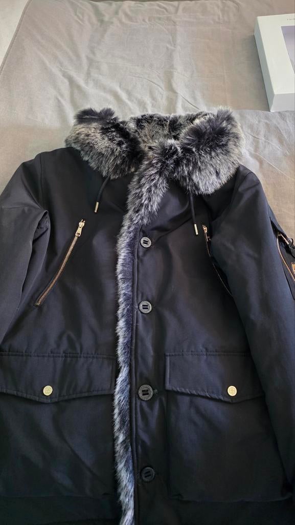 Manteau hiver "Glorious Gangsta" taille L (très bon état), Ophalen, Maat 52/54 (L), Zwart, Gedragen