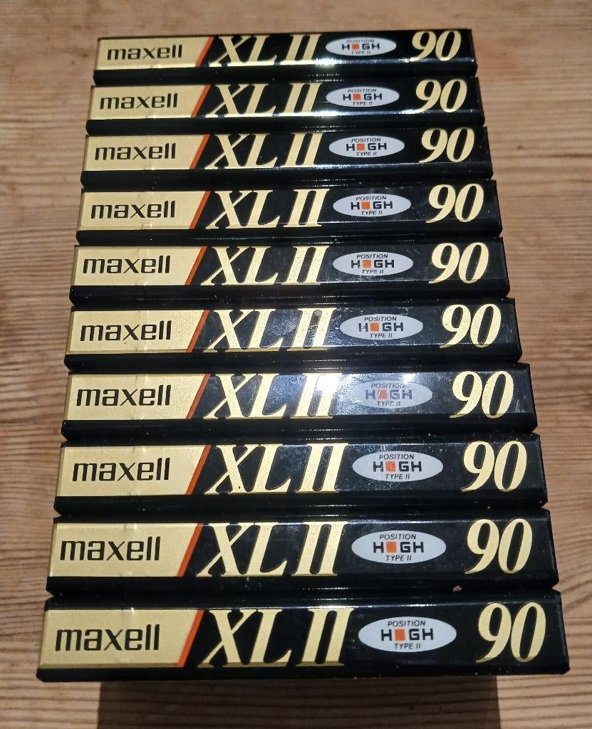 10 x Maxell 1991 Cassette Tape XL II90 New Sealed, CD & DVD, Cassettes audio, Enlèvement ou Envoi, Autres genres, Neuf, dans son emballage