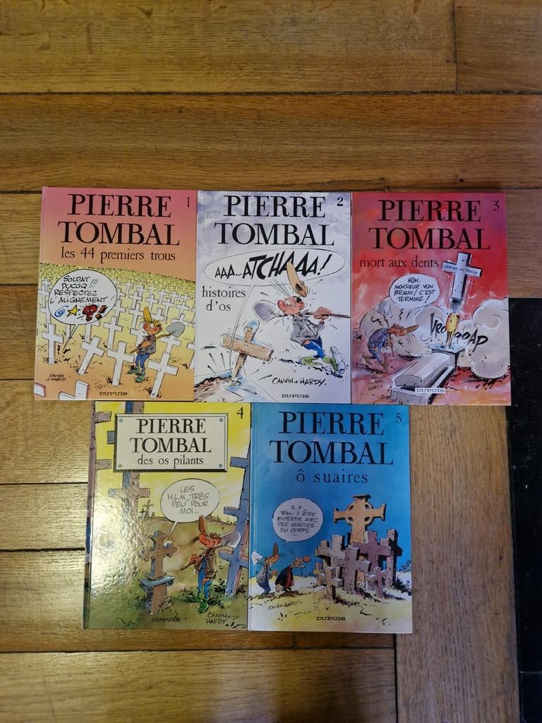 Lot de 5 bd pierre tombal 1 à 5, Enlèvement ou Envoi