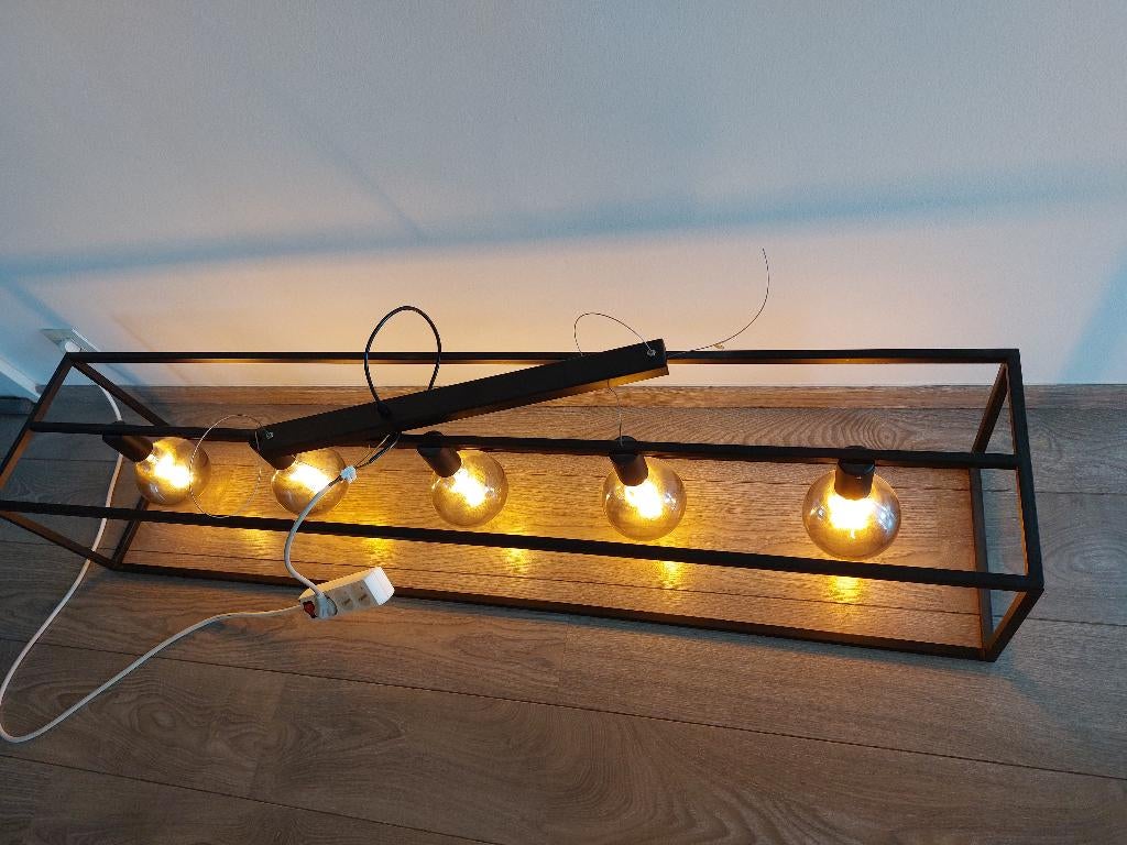 Lampe suspendue moderne, Maison & Meubles, Lampes | Suspensions, Utilisé, 75 cm ou plus, Métal, Enlèvement