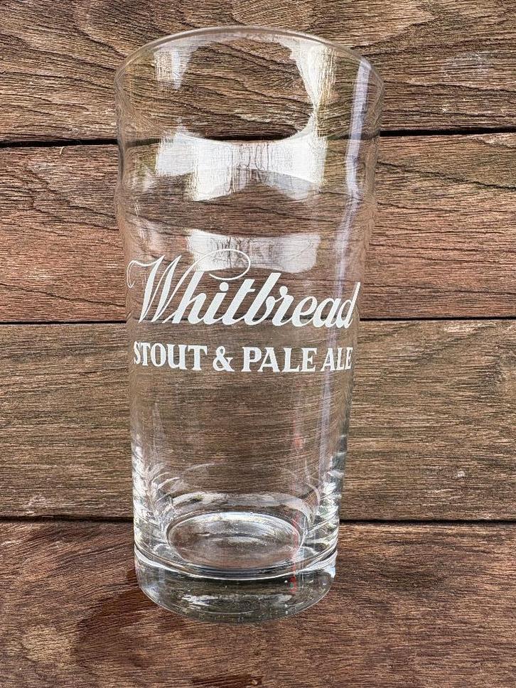 Whitbread Stout et bière blonde, Collections, Marques de bière, Comme neuf, Verre ou Verres, Autres marques, Enlèvement ou Envoi