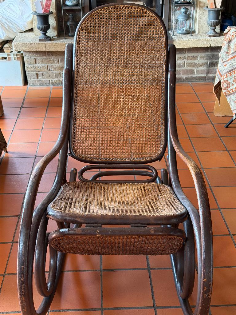 Rocking-chair, Enlèvement, Utilisé, Osier ou Rotin