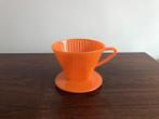 Retro koffiefilter houder kunststof oranje, Ophalen of Verzenden, Huis en Inrichting