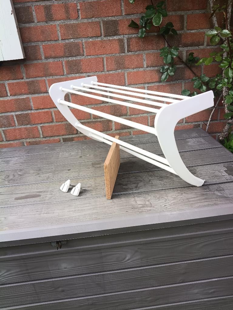 Handdoek drager, Ophalen, Gebruikt, Wit, Handdoekenrek